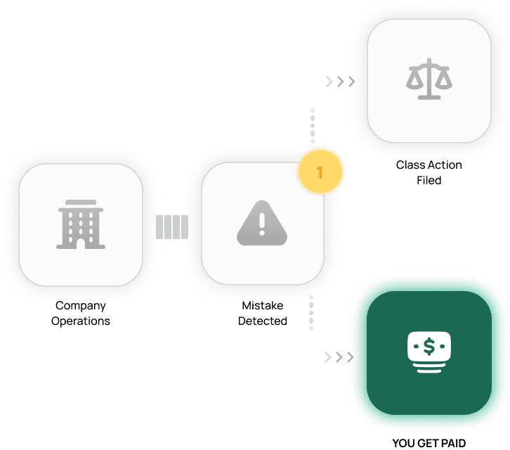 Class action settlement process visualization